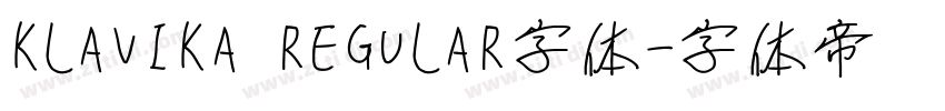KLAVIKA REGULAR字体字体转换